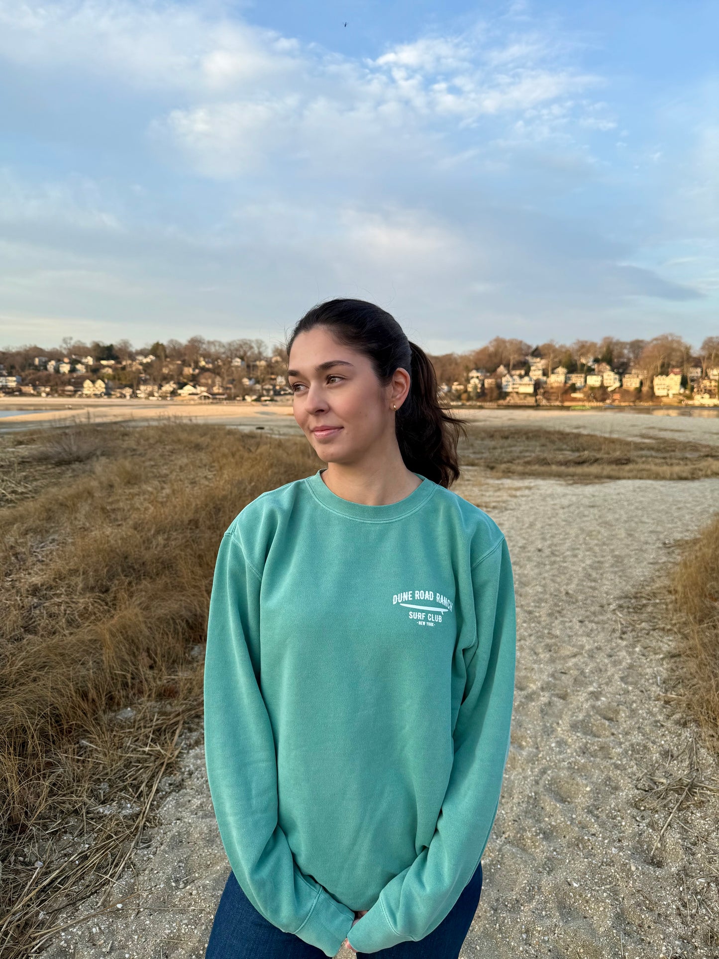 Surf Club Crewneck - Sea Glass