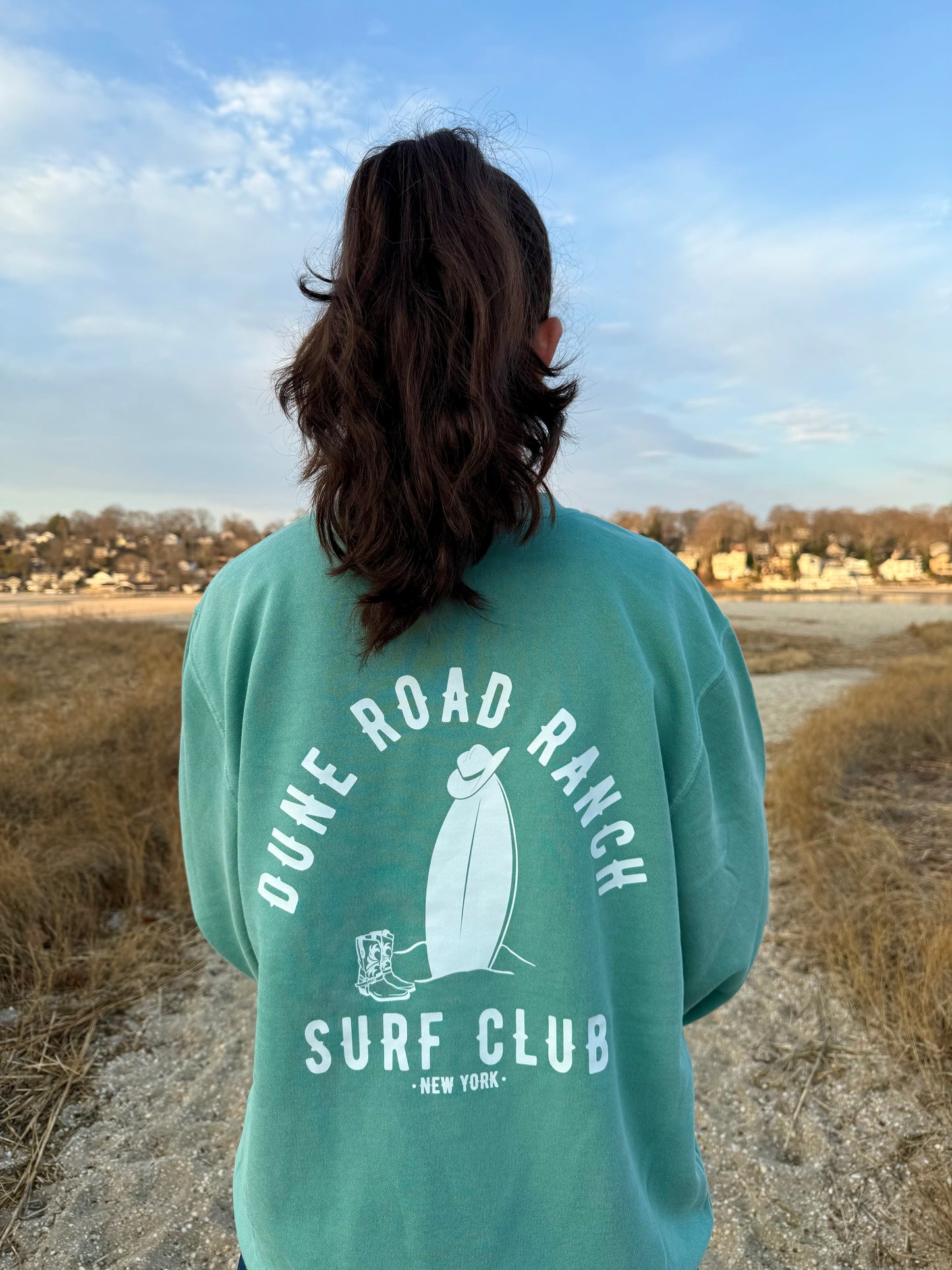 Surf Club Crewneck - Sea Glass