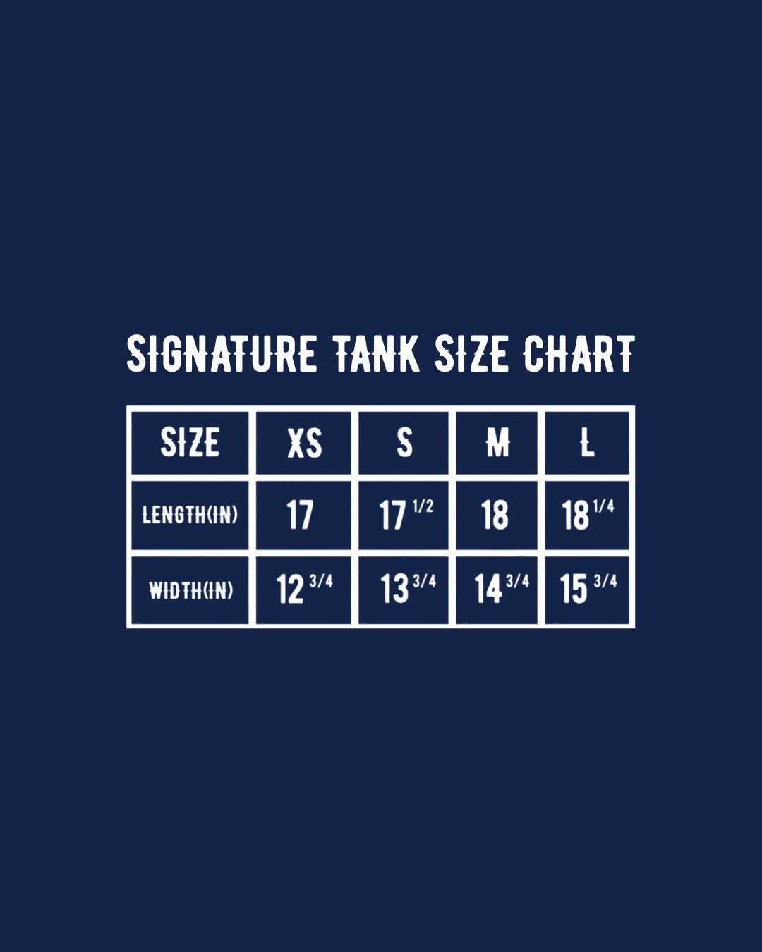 Signature Tank
