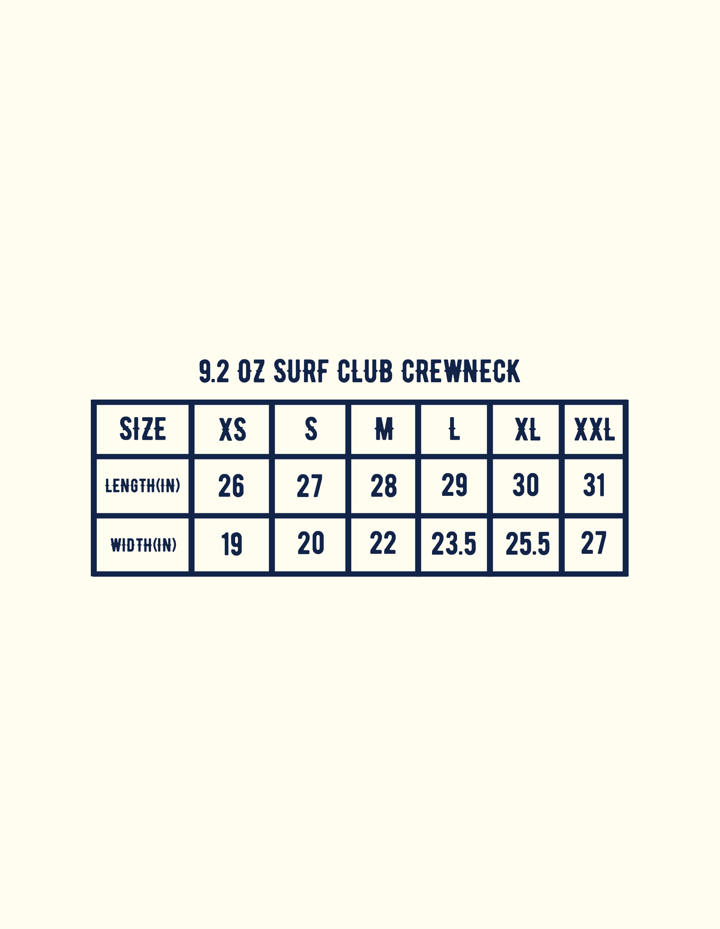 Surf Club Crewneck - Lemonade