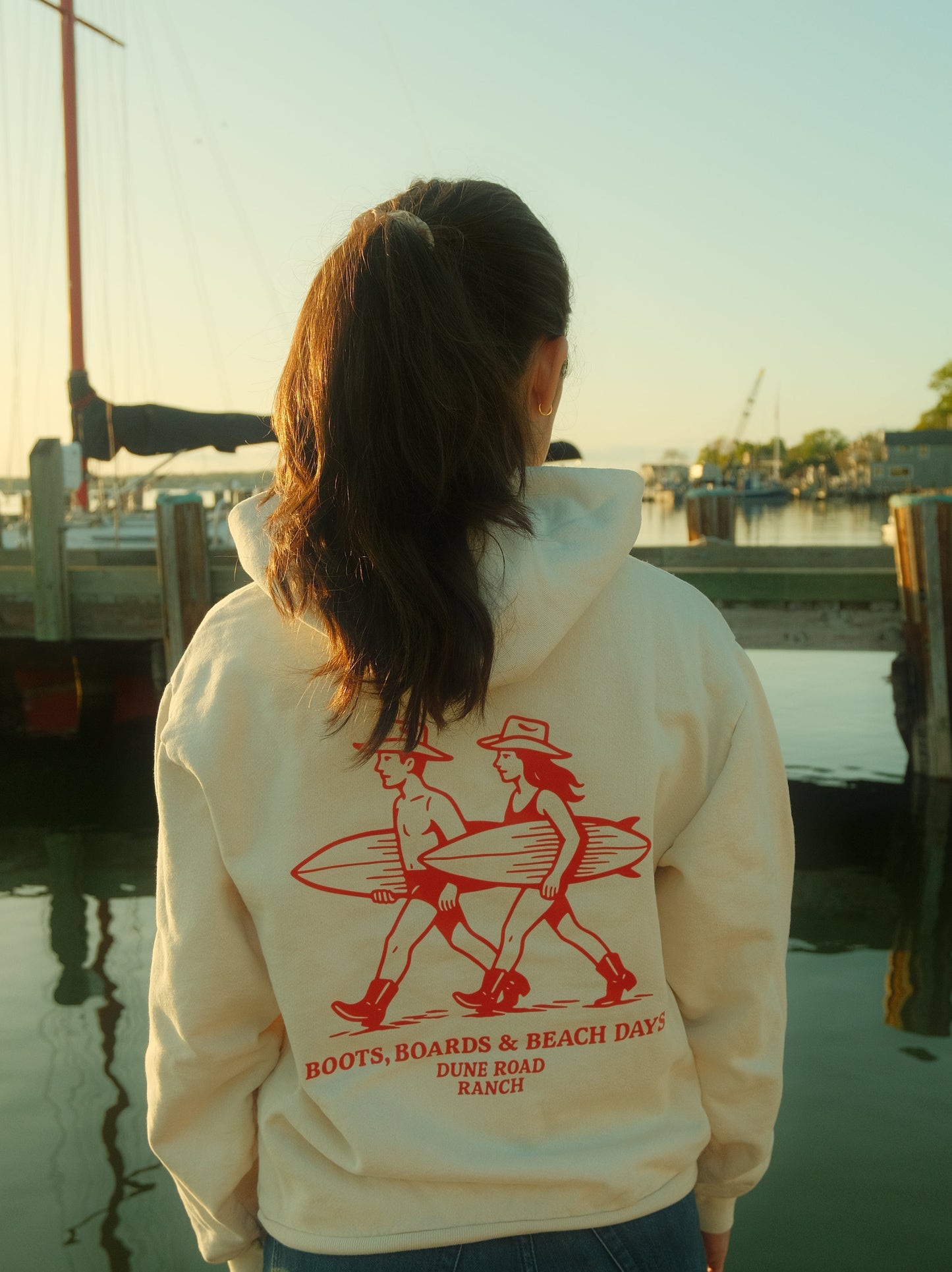 Coastal Cowboy Hoodie (Cream)