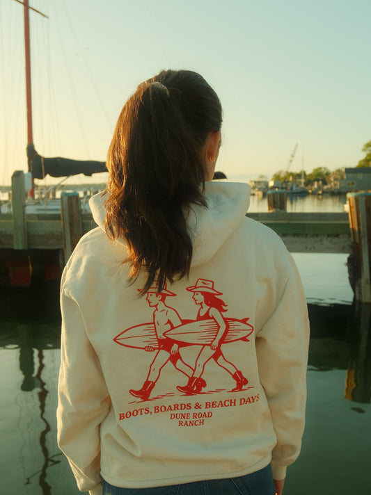 Coastal Cowboy Hoodie (Cream)