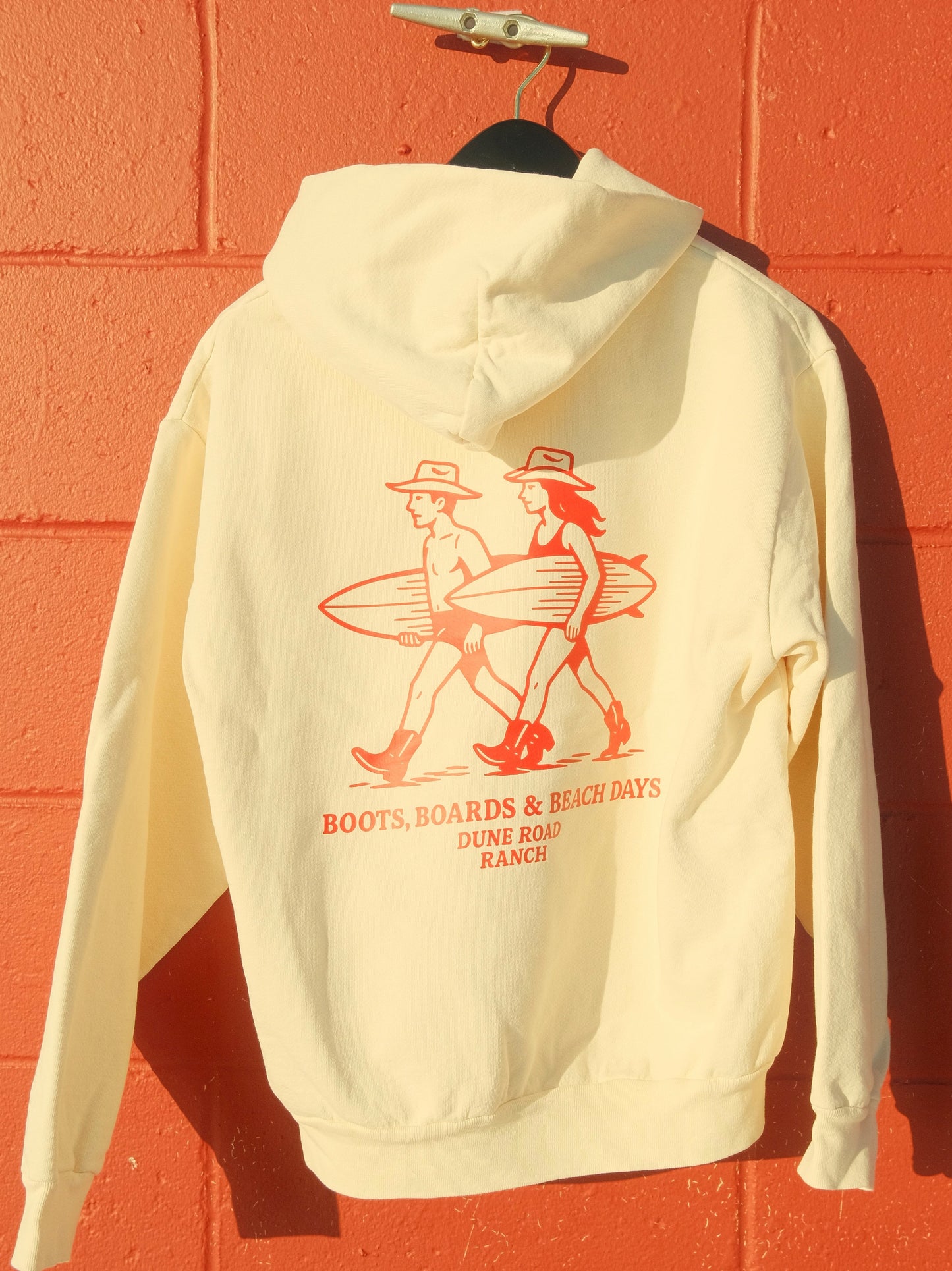 Coastal Cowboy Hoodie - Cream