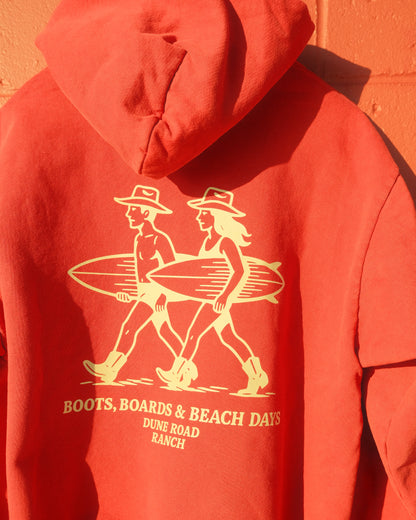 Coastal Cowboy Hoodie - Red